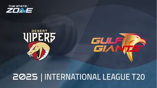 Desert Vipers vs Gulf Giants Preview & Prediction | 2025 International League T20 | League Stage